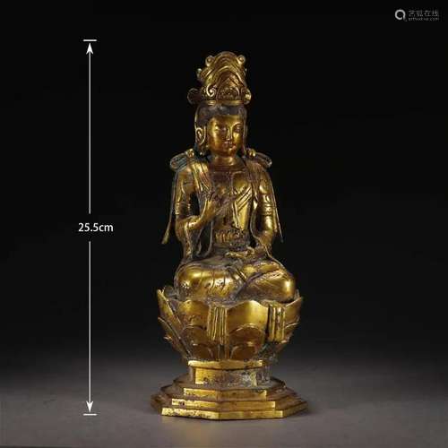 Gold Buddha in Liao Dynasty