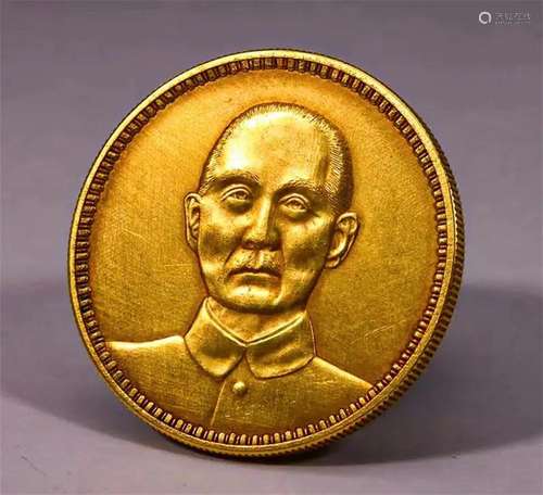 Qing Pure gold coin