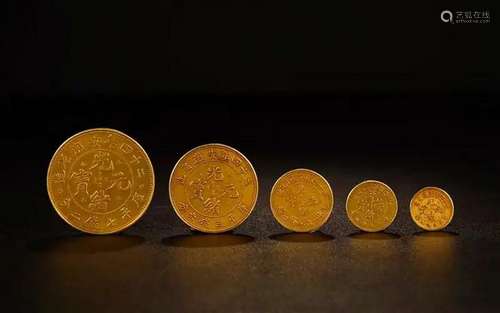 Qing Pure gold coin