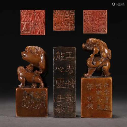 Shoushan stone seal in Qing Dynasty