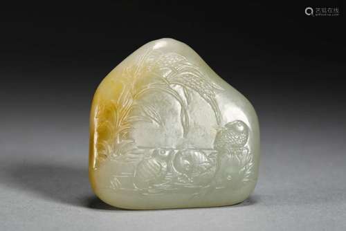 Hetian jade ornaments in Qing Dynasty