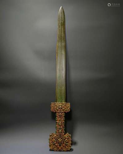 Bronze gilded sword