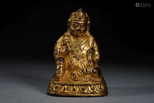 Bronze gilded Buddha statue