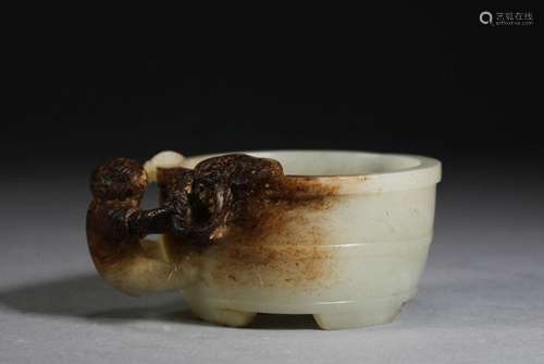 White jade cup