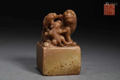 Shoushan stone seal in Qing Dynasty