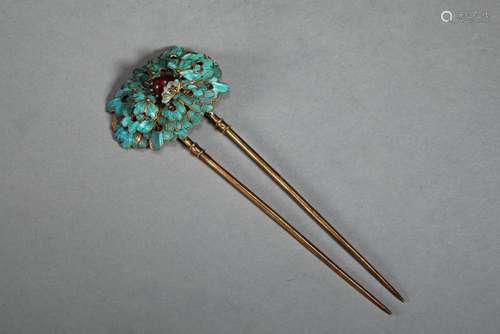 Diancui hairpin in Qing Dynasty