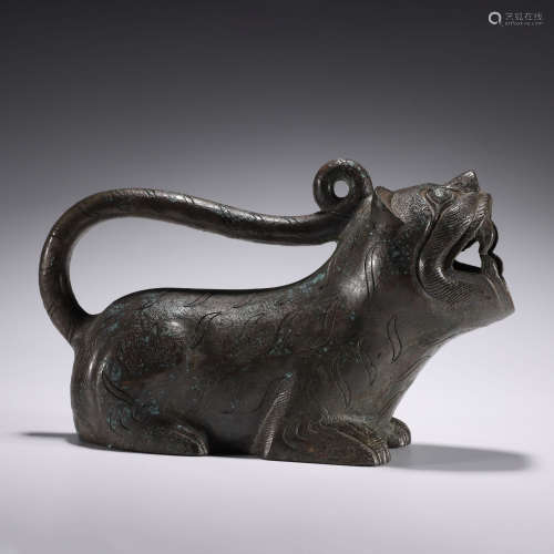 CHINESE TANG DYNASTY BRONZE NIGHT POT