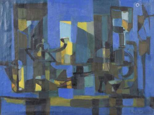 Marcel MOULY (1918-2008)<br />
Nature morte bleue, 1954<br /...