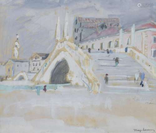 Jacques TRUPHÉMUS (1922-2017)<br />
Paysage brumeux à Venise...