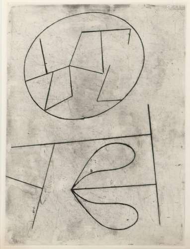 Jean ARP (1886 - 1966)<br />
Eau forte sur velin<br />
Illus...