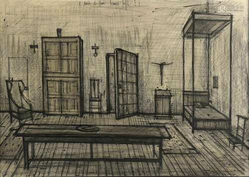 Bernard BUFFET (1928-1999)<br />
Chambre gothique, Villa Spo...