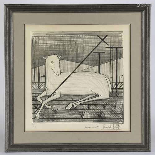 Bernard BUFFET (1928-1999)<br />
L'Agneau pascal, 1954<br />...