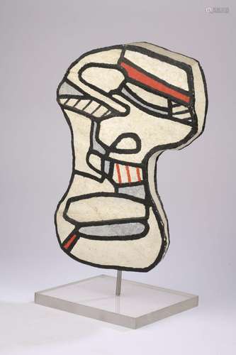 Jean DUBUFFET (1901-1985)<br />
Masque de théâtre IV, 6 mars...