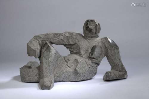 Denis MONFLEUR (né en 1962)<br />
Nu assis, 2011<br />
Sculp...