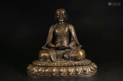 清 合金銅一世噶瑪巴像