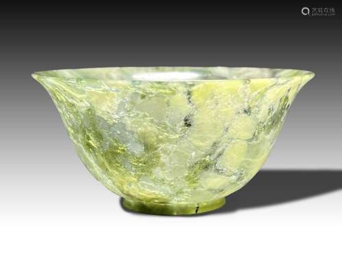 A CHINESE JADE CUP, QING DYNASTY (1644-1911)