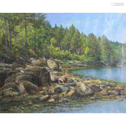 Francis Vanduker Kughler Oil On Canvas Landscape.