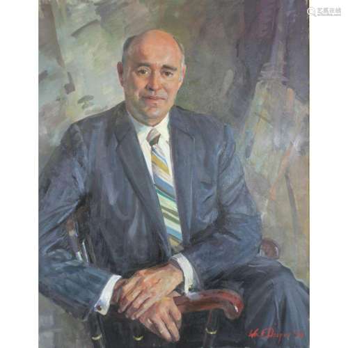 W.M. Draper Signed Oil On Canvas Portrait Of A Man