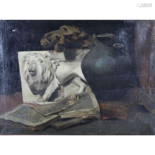 B. Rutherford Signed Oil On Canvas Still Life.