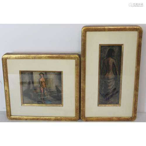 M.A. Tricca Signed Watercolors Of Nudes