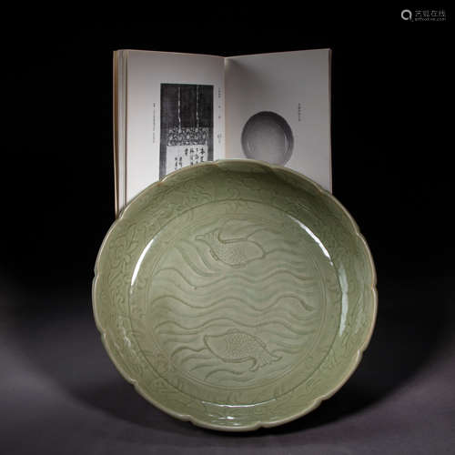 CHINESE LONGQUAN WARE PORCELAIN PLATE SONG DYNASTY