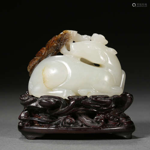 HETIAN JADE DEER, CHINA, LIAO DYNASTY