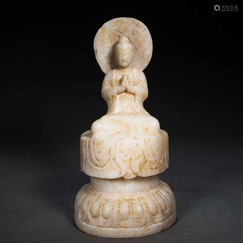 CHINESE MARBLE STONE BUDDHA STATUES IN THE TANG DYNASTY