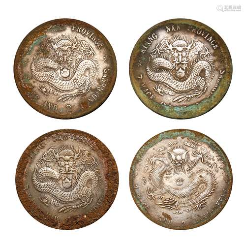 A SET OF CHINESE SILVER DOLLARS