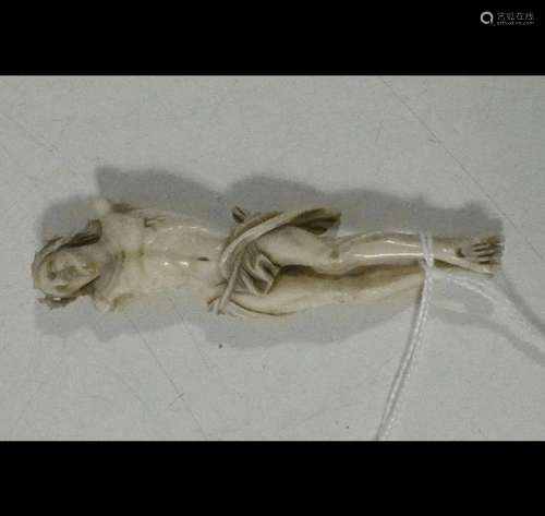 Corpus Christi,ivory,19th century,length about 10cm,unrestor...