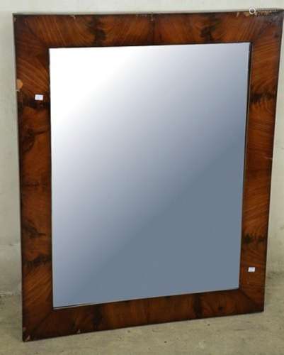 Wall mirror,mahogany veneered,frame size ca.82x67cm,unrestor...