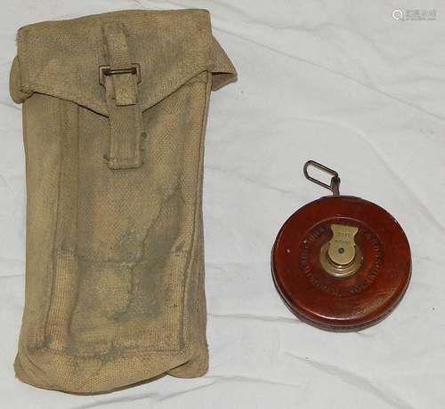 Metre measure in "Feet", UK 1930s/40s and a jute b...