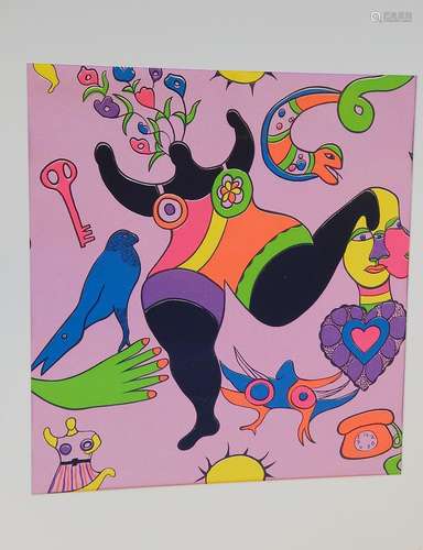 Niki de Saint Phalle(1930-2002) Nana wallpaper from an origi...