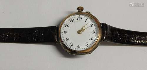 Pocket watch,unassembled as wrist watch,800 silver case,dial...