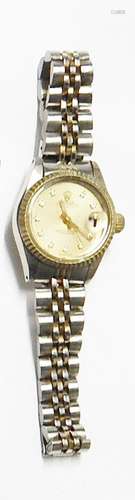 Ladies wrist watch,marked Rolex,replica with traces of use