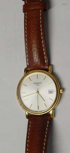 Men's wristwatch brand Tissot,quartz movement with date disp...