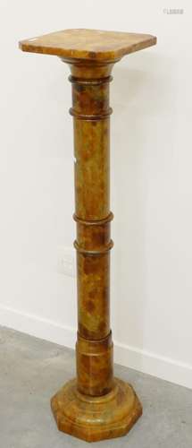 Alabaster column,height about 99cm,around 1900