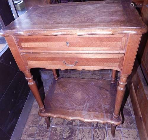 Sewing table with drawer,mahogany veneered,around 1900/20,52...