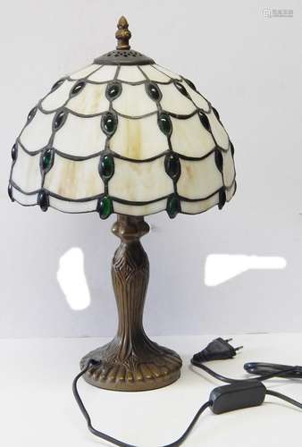 Small table lamp in Tiffany style,height ca.40cm,recent