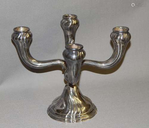 4-arm candlestick,silver plated,height ca 19cm,diameter ca.2...