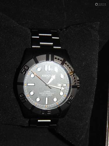 Kienzle brand men's wrist watch, diver watch with date displ...