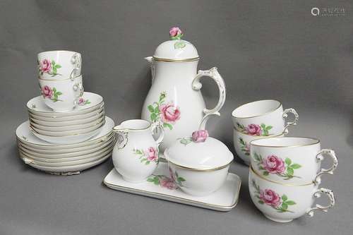 Approx. 22-piece coffee service,Fürstenberg porcelain,decor ...