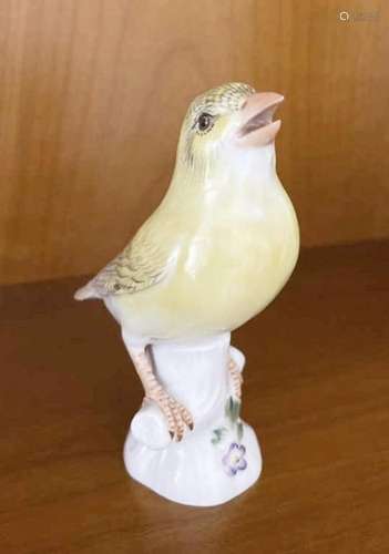 Figurative porcelain "Songbird",Royal Meissen,heig...