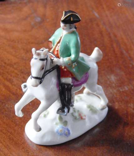 Porcelain figural "Rider",Royal Meissen,1st choice...