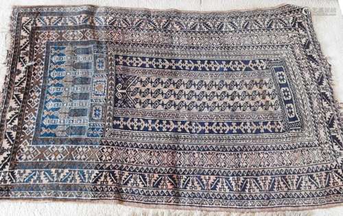 Bridge,Baluch,wool on wool with strong traces of use,ca.40-6...