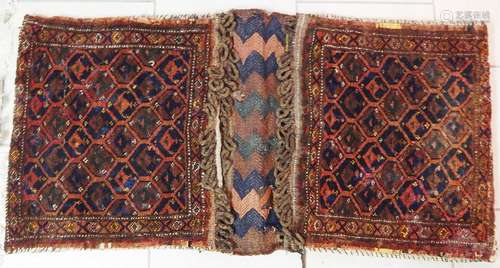 Saddlebag,wool on wool,ca.30-50 years old,ca.104x151cm