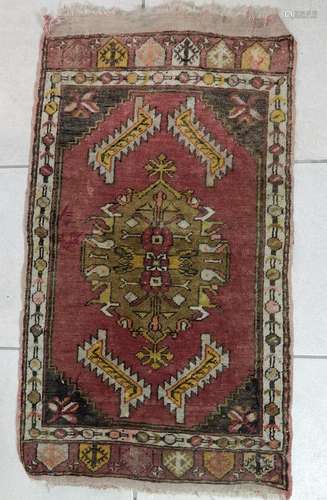 Runner,Turkey,Anatol,wool on cotton,ca.30-50 years old,ca.84...