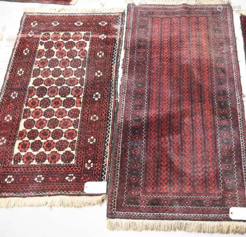 Mixed lot 2 small bridges,probably Persia,wool on cotton,tog...