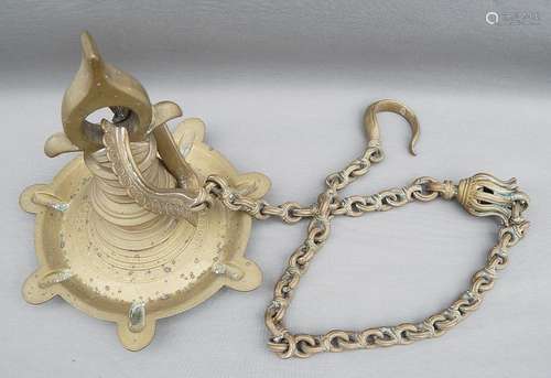 Indian oil lamp with chain