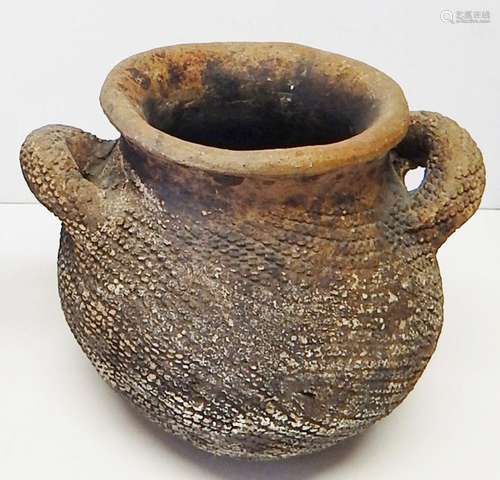 Clay jug with handle