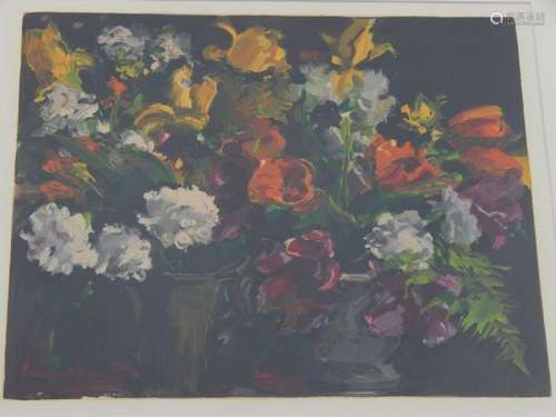 Maurice de Vlaminck(1876-1958) "Les Deux Vases des Fleu...